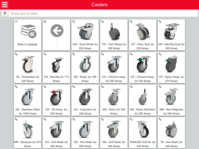 Colson Group 3D CAD App Caster Overview