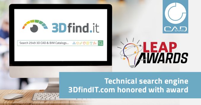 3DfindIT.com: CADENAS search engine honored with 2020 Design World LEAP award