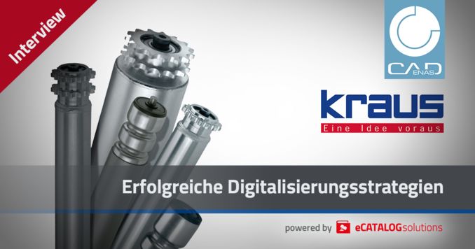Digitalisierung als Wettbewerbsvorteil: KRAUS Austria startet Produktkonfigurator für Tragrollen powered by CADENAS