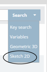 2D sketch search on PARTcommunity