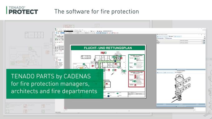 Tenado: 3D CAD parts for fire protection managers architects an fire departments from CADENAS