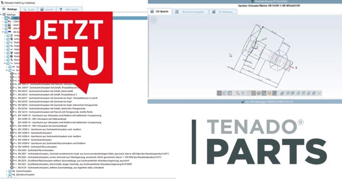 Schneller & übersichtlicher Zugriff auf 800+ Herstellerkataloge direkt innerhalb der CAD Software von TENADO