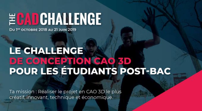 Le challenge de conception CAO 3D créé par CADENAS et Visiativ revient pour une nouvelle édition