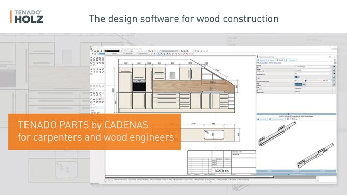 Tenado: 3D parts for carpenters and wood engineers from CADENAS