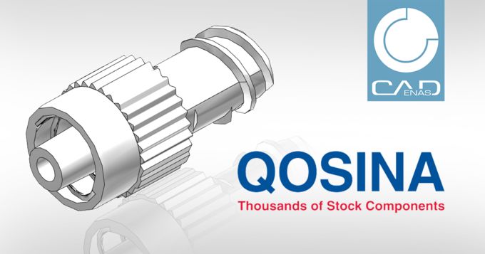 Qosina bietet 3D CAD Modelle Download von CADENAS