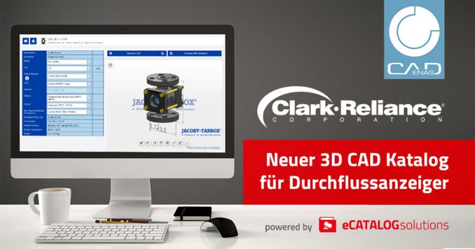 Clark-Reliance Corporation veröffentlicht seinen 3D Produktkonfigurator für Jacoby-Tarbox Durchflussanzeiger