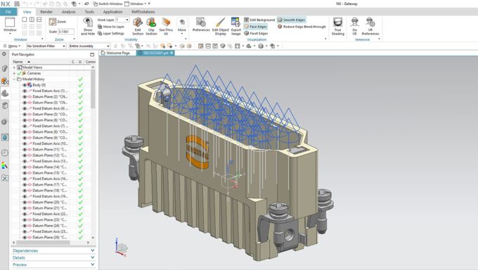 Harting Crimpanschluss als Digital Twin für CAD Konstruktion mit Informationen für die Elektroplanung