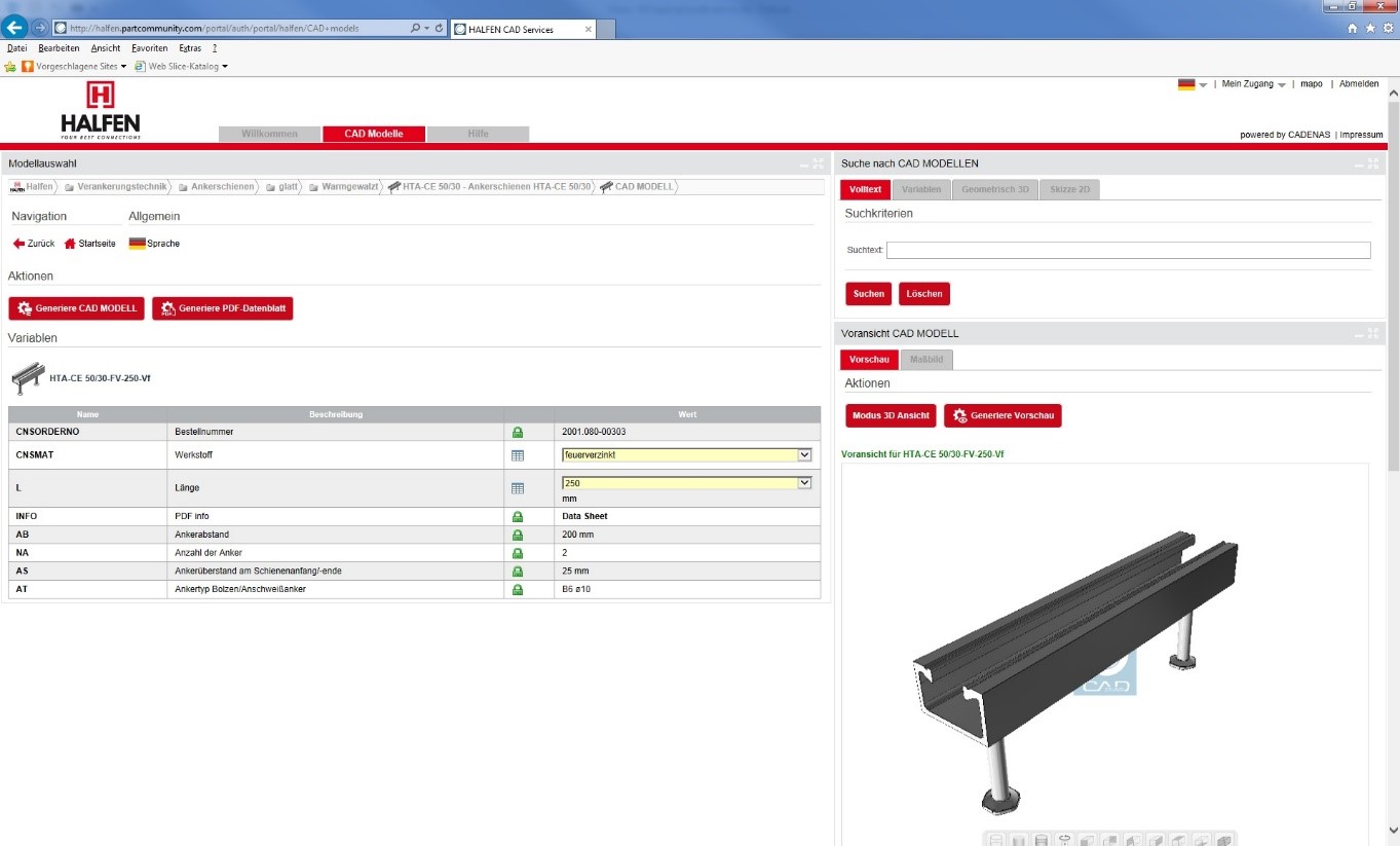 HALFEN and CADENAS develop IFC interface for intelligent data exchange in the civil engineering sector