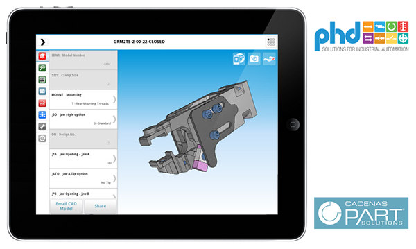 PHD 3D CAD App - digital parts data for Apple iOS