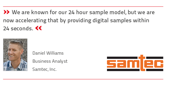 Samtec is providing digital samples within 24 seconds