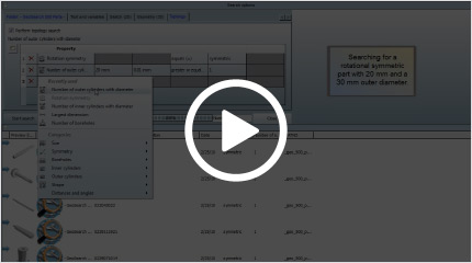 Video: Integration of CADENAS Geometric Similarity Search GEOsearch into keytech PLM