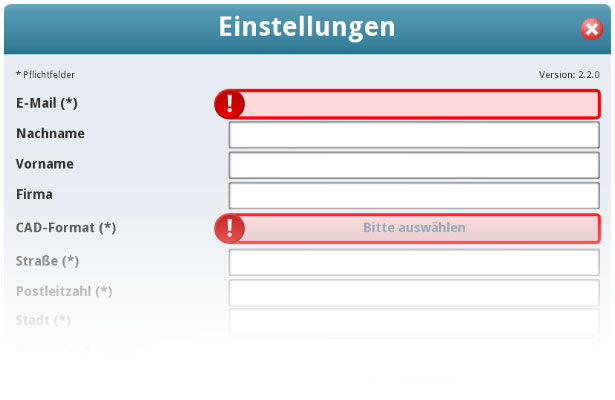 Einstellungen 3D CAD Modelle App für PC