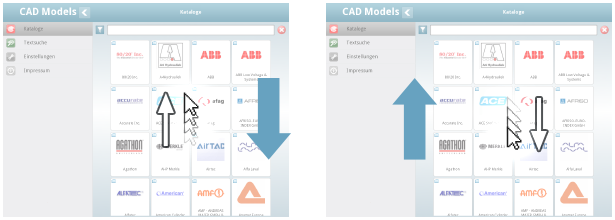 Hinweise zur Bedienung der Desktopversion der 3D CAD Modelle App