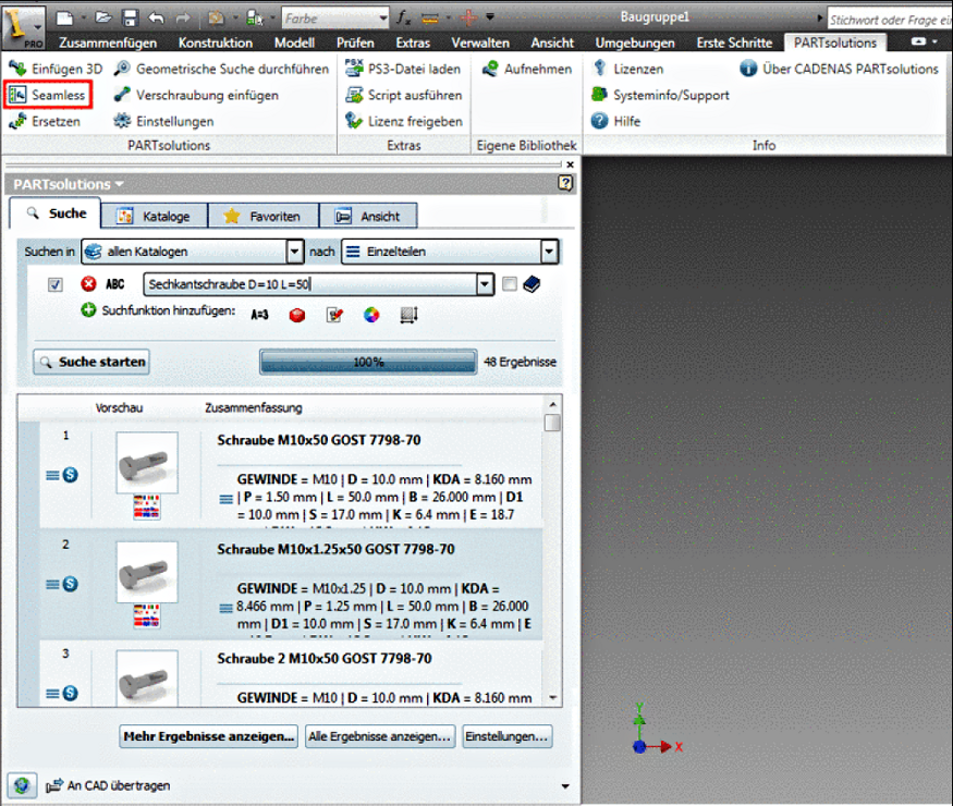 Seamless Integration in der neuen PARTsolution 9.07 Version