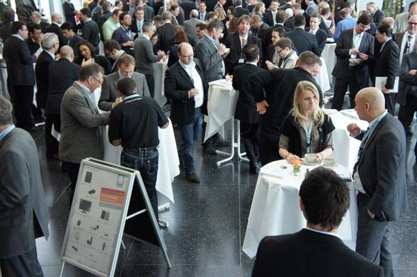 Networking in between sessions at the Industry-Forum