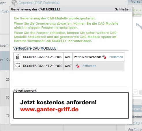 ePRODUCTplacement Strategie - Banner im Downloadbereich von PARTcommunity