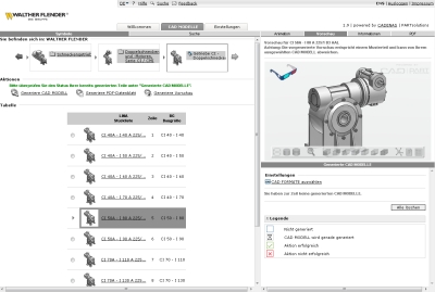 2d Und 3d Cad Online Katalog Von Walther Flender Jetzt Noch Komfortabler