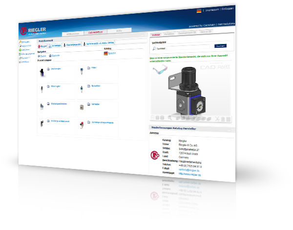 Riegler 3D CAD Downloadportal